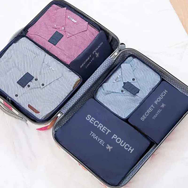 6 Pcs Travel Luggage Storage Bags, Versatile Lightweight Storage Pouch
