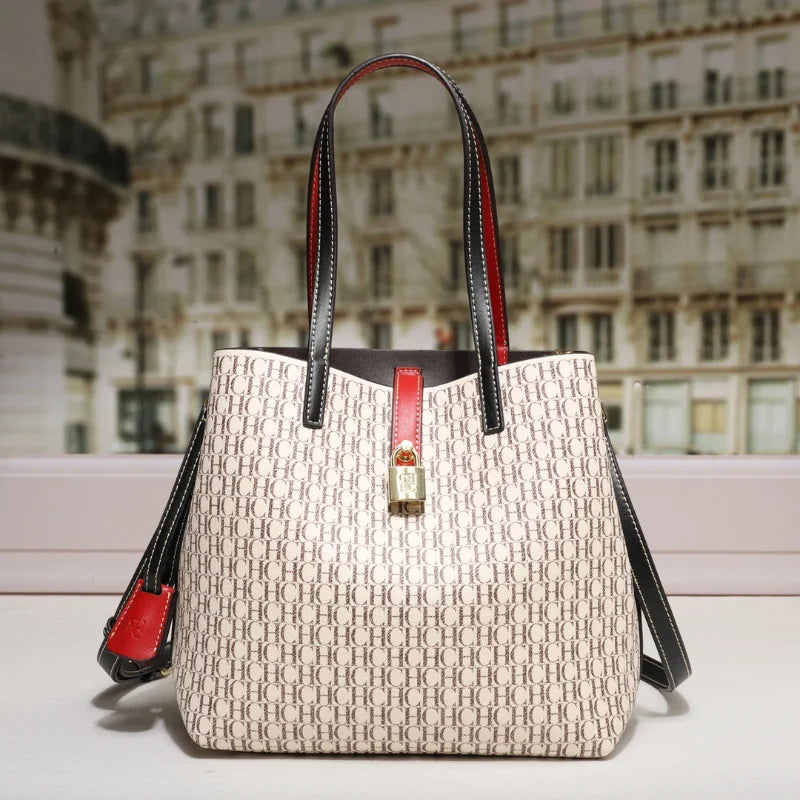 CH Premium Versatile Leather Crossbody Bag Ladies