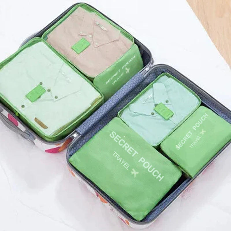 6 Pcs Travel Luggage Storage Bags, Versatile Lightweight Storage Pouch