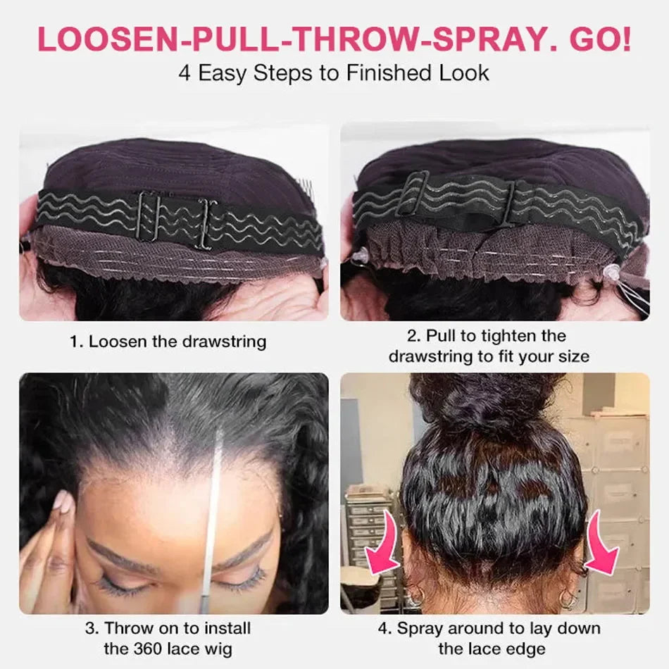 360 Lace Frontal Wigs Human Hair