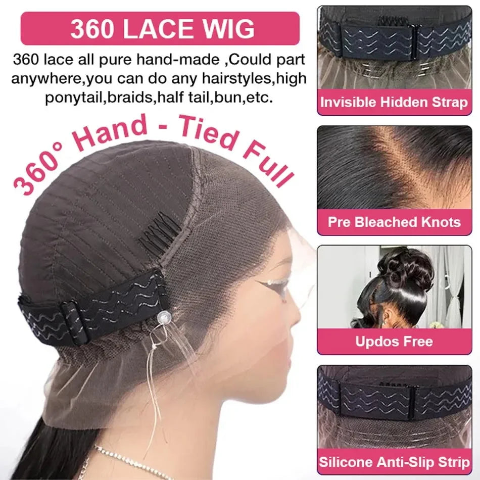 360 Lace Frontal Wigs Human Hair
