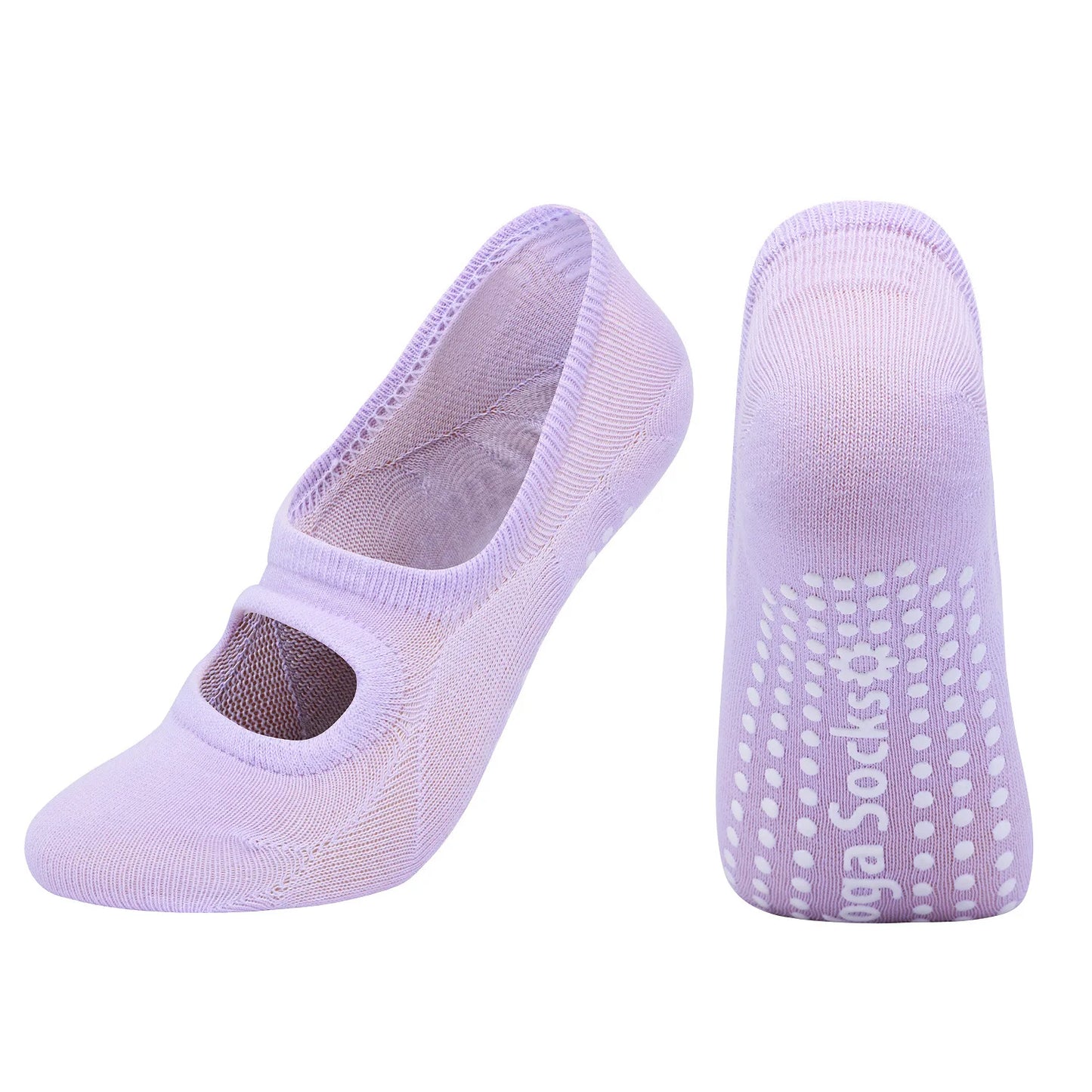Silicone Anti-Slip Backless Yoga Socks Women