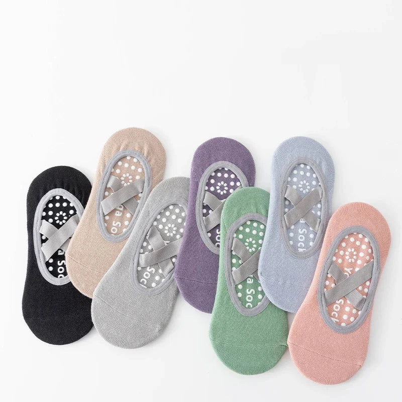 1/ 3Pair Professional Women Yoga Sock Silicone Anti-slip