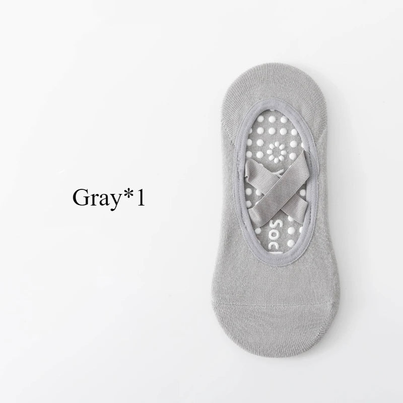 1/ 3Pair Professional Women Yoga Sock Silicone Anti-slip