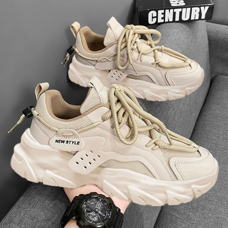 Men's Shoe Breathable Thick Soled Casual Comfort Sneakers
