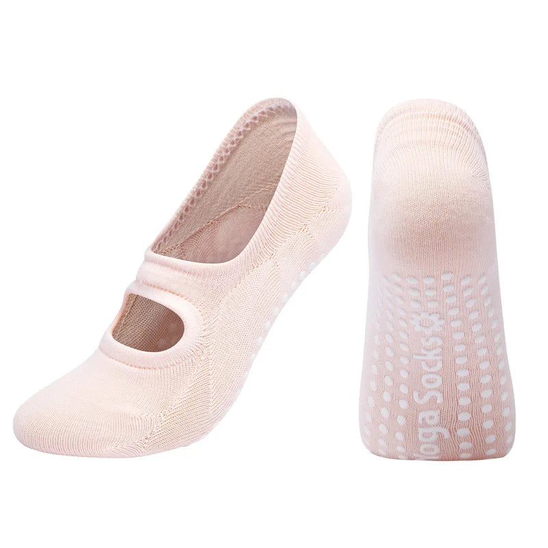 Silicone Anti-Slip Backless Yoga Socks Women