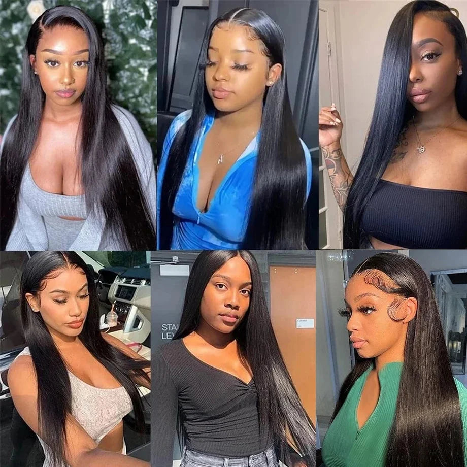 Bone Straight 13x6 Lace Front Wigs Human Hair Brazilian Transparent Wigs For Black Women 13x4 4x4 Hd Lace Frontal Human Hair Wig