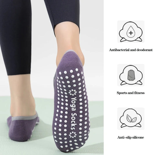 1/ 3Pair Professional Women Yoga Sock Silicone Anti-slip