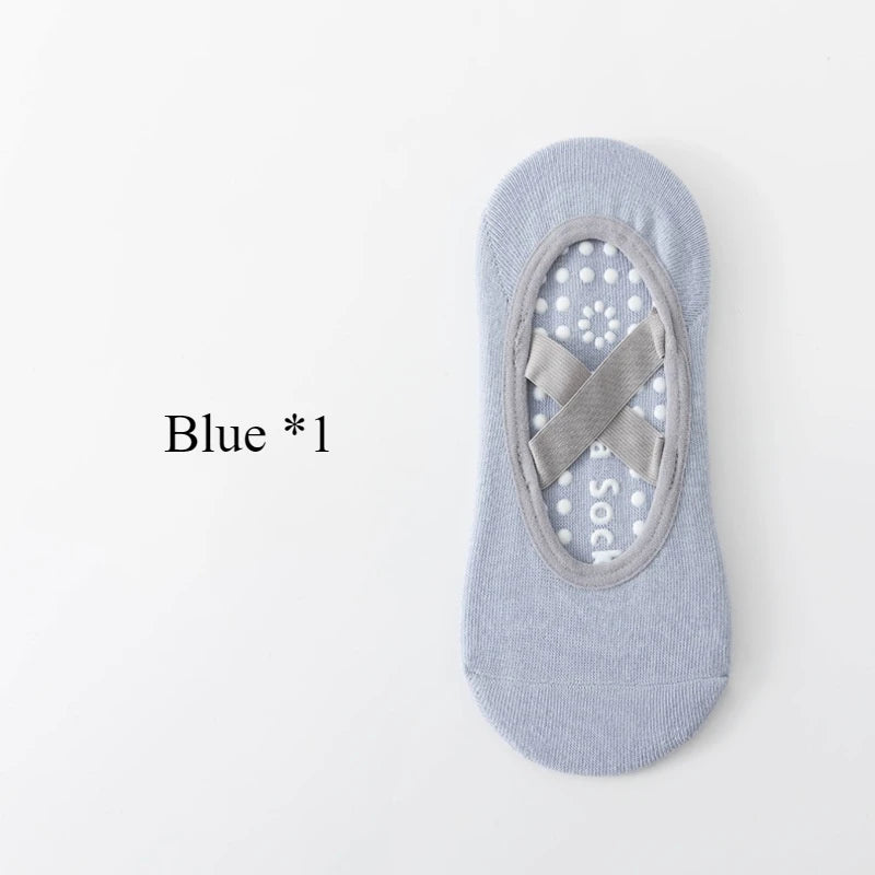 1/ 3Pair Professional Women Yoga Sock Silicone Anti-slip