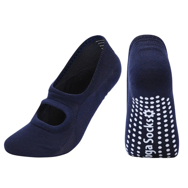 Silicone Anti-Slip Backless Yoga Socks Women