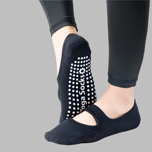 Silicone Anti-Slip Backless Yoga Socks Women