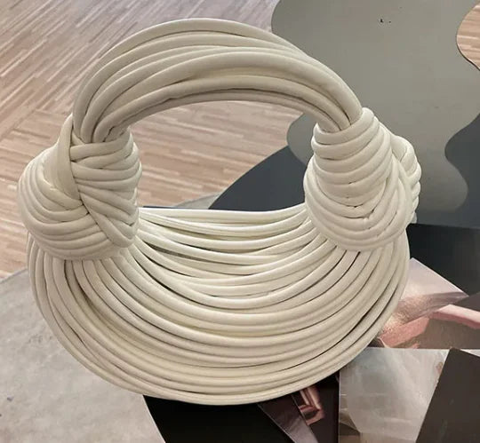 New Gold Luxury Designer Brand Handwoven Noodle Bags Rope