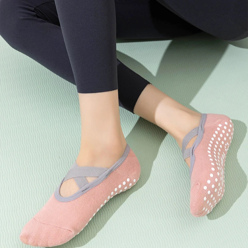 1/ 3Pair Professional Women Yoga Sock Silicone Anti-slip