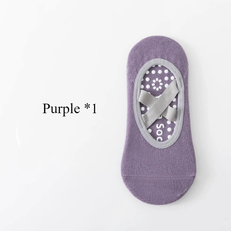 1/ 3Pair Professional Women Yoga Sock Silicone Anti-slip