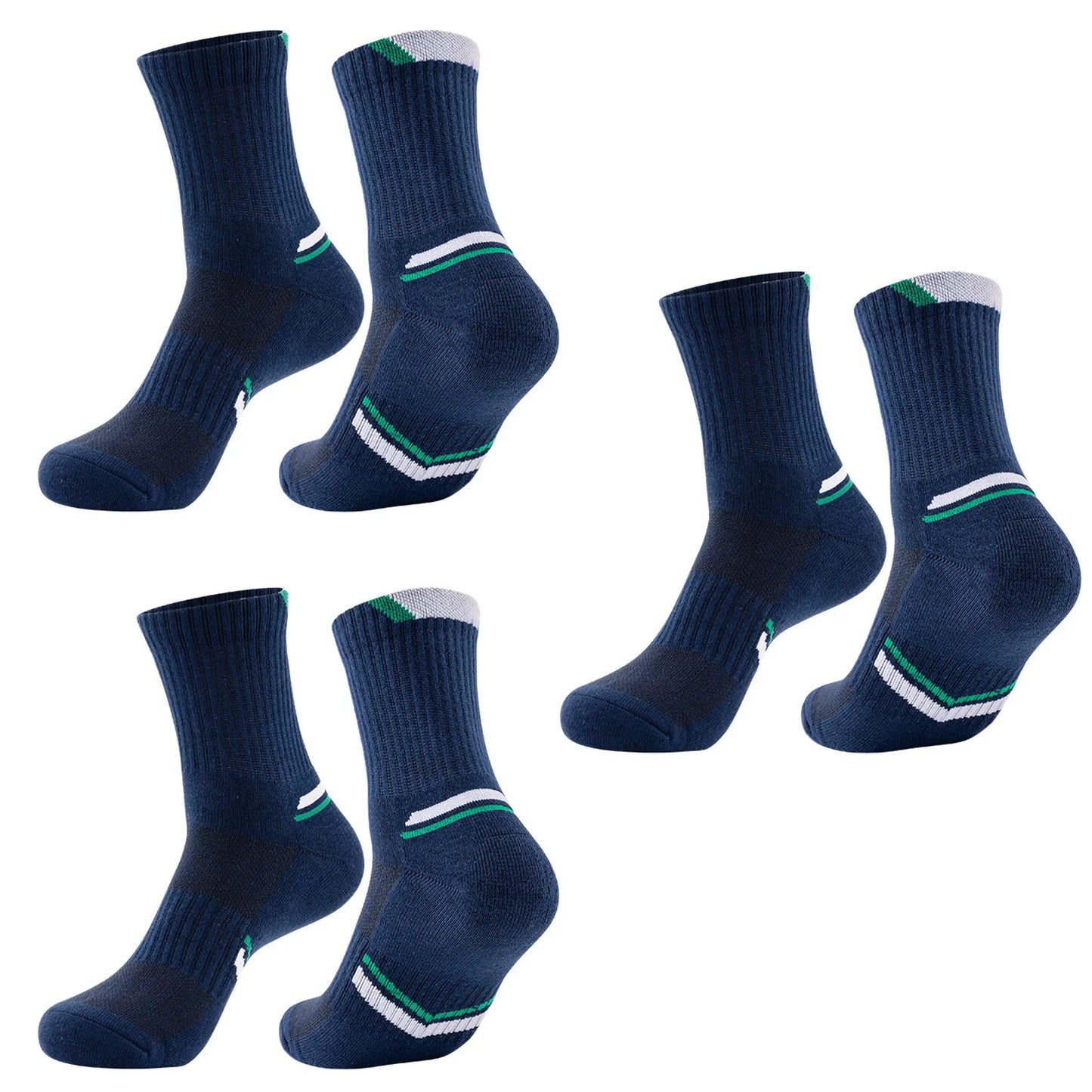 Sports Running Socks Men Woman Outdoors Casual Athletic Mid-calf Socks Basketball Badminton Yoga Breathable Socks 1/3 Pair