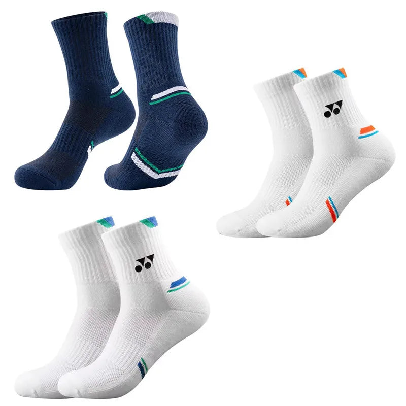 Sports Running Socks Men Woman Outdoors Casual Athletic Mid-calf Socks Basketball Badminton Yoga Breathable Socks 1/3 Pair