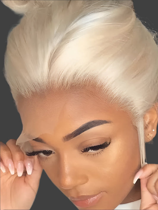 Hd Transparent 613 Blonde 13x4 13x6 360 Lace Front Human Hair Wig Pre Plucked Bone Straight Lace Frontal Wig 180 210 250 Density