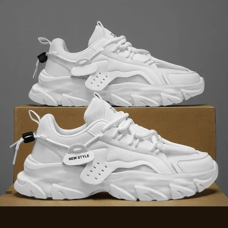 Men's Shoe Breathable Thick Soled Casual Comfort Sneakers