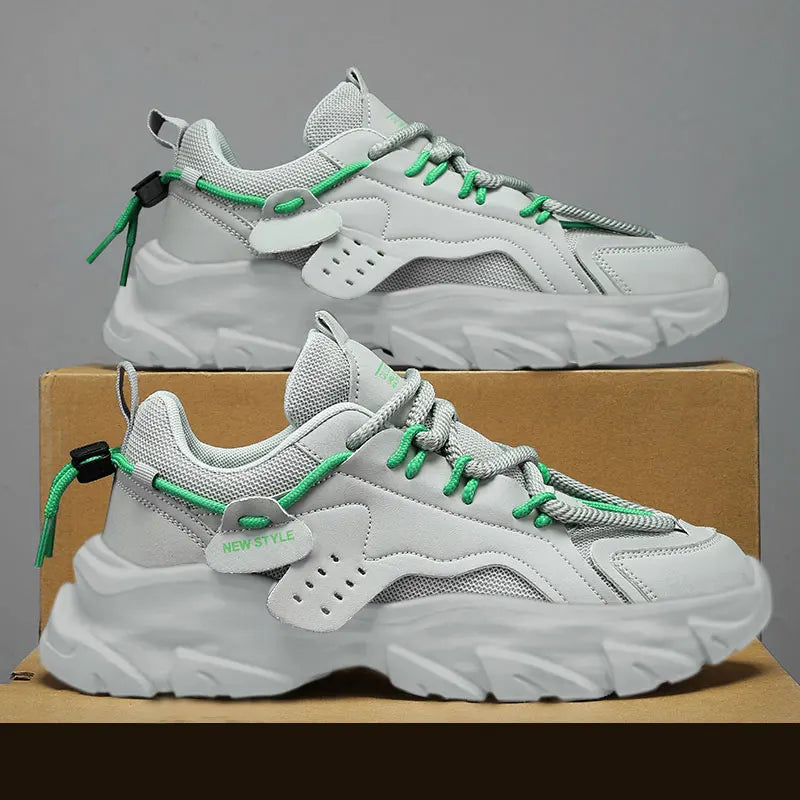 Men's Shoe Breathable Thick Soled Casual Comfort Sneakers
