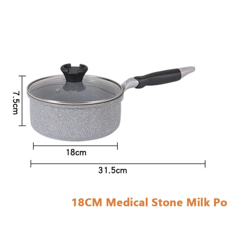 Durable Stone Frying Pan28/26/24/20cm Wok Non-stick Pan Skillet
