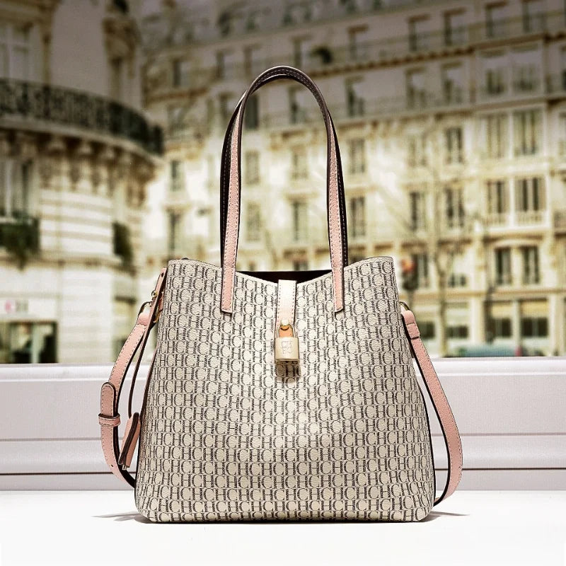 CH Premium Versatile Leather Crossbody Bag Ladies