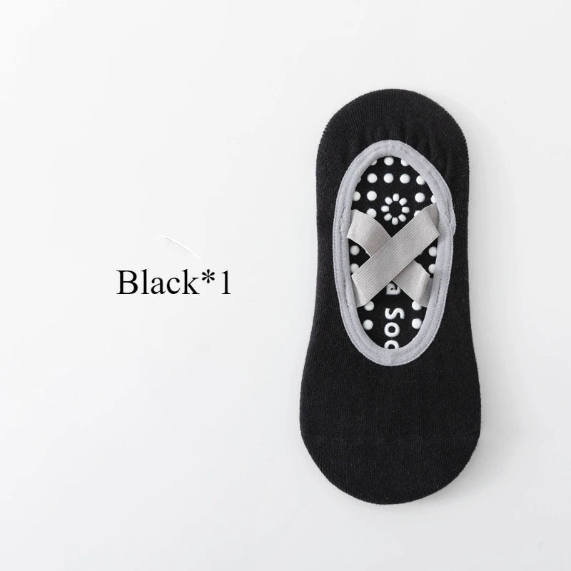 1/ 3Pair Professional Women Yoga Sock Silicone Anti-slip