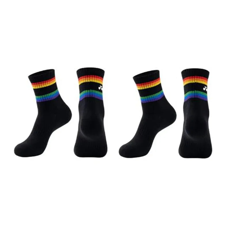 Sports Running Socks Men Woman Outdoors Casual Athletic Mid-calf Socks Basketball Badminton Yoga Breathable Socks 1/3 Pair