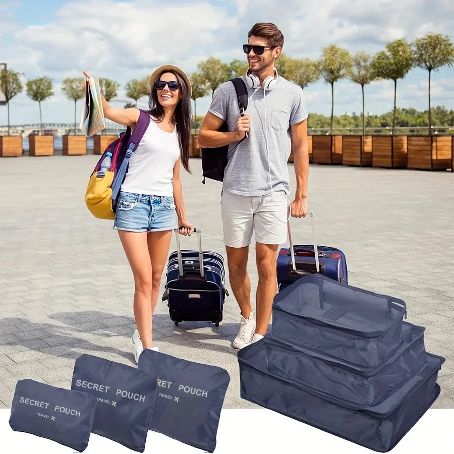 6 Pcs Travel Luggage Storage Bags, Versatile Lightweight Storage Pouch