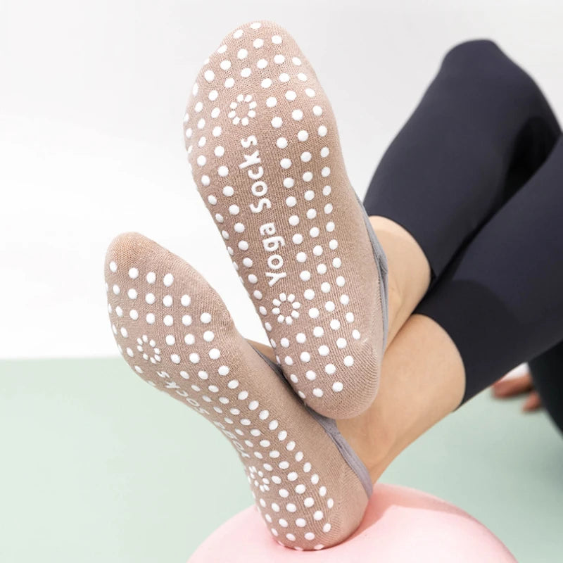 1/ 3Pair Professional Women Yoga Sock Silicone Anti-slip