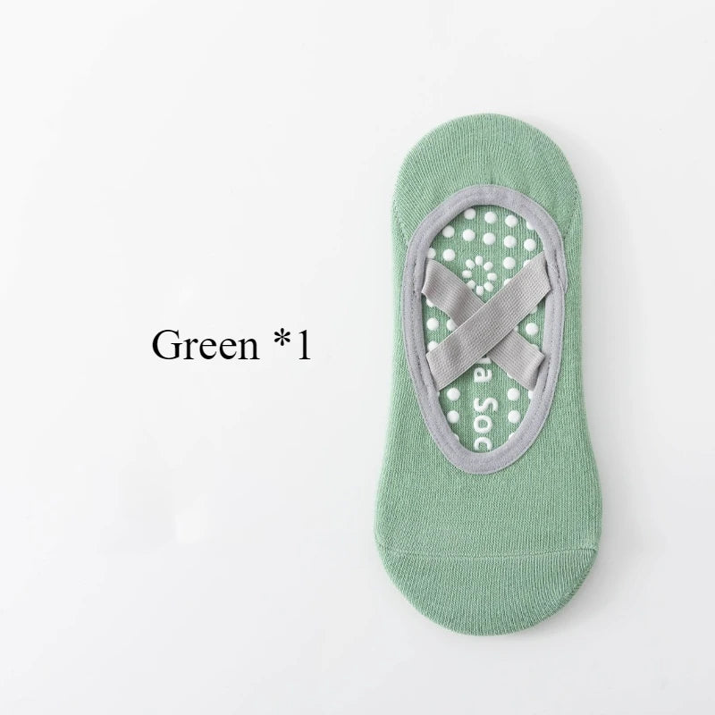 1/ 3Pair Professional Women Yoga Sock Silicone Anti-slip