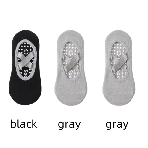 1/ 3Pair Professional Women Yoga Sock Silicone Anti-slip