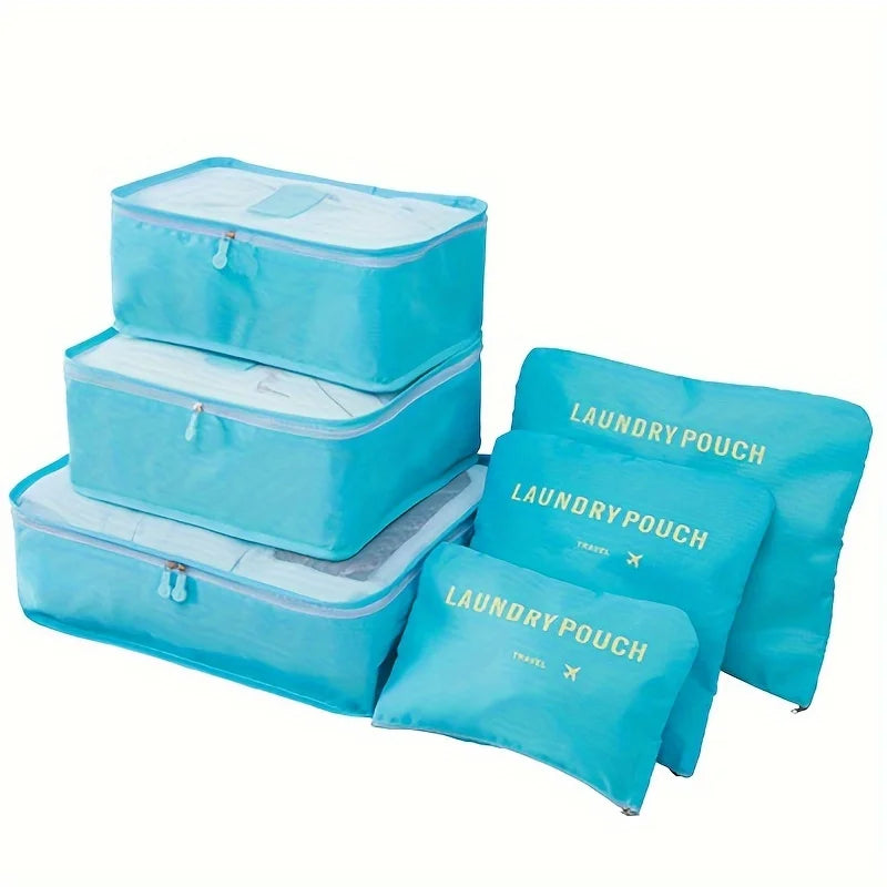 6 Pcs Travel Luggage Storage Bags, Versatile Lightweight Storage Pouch