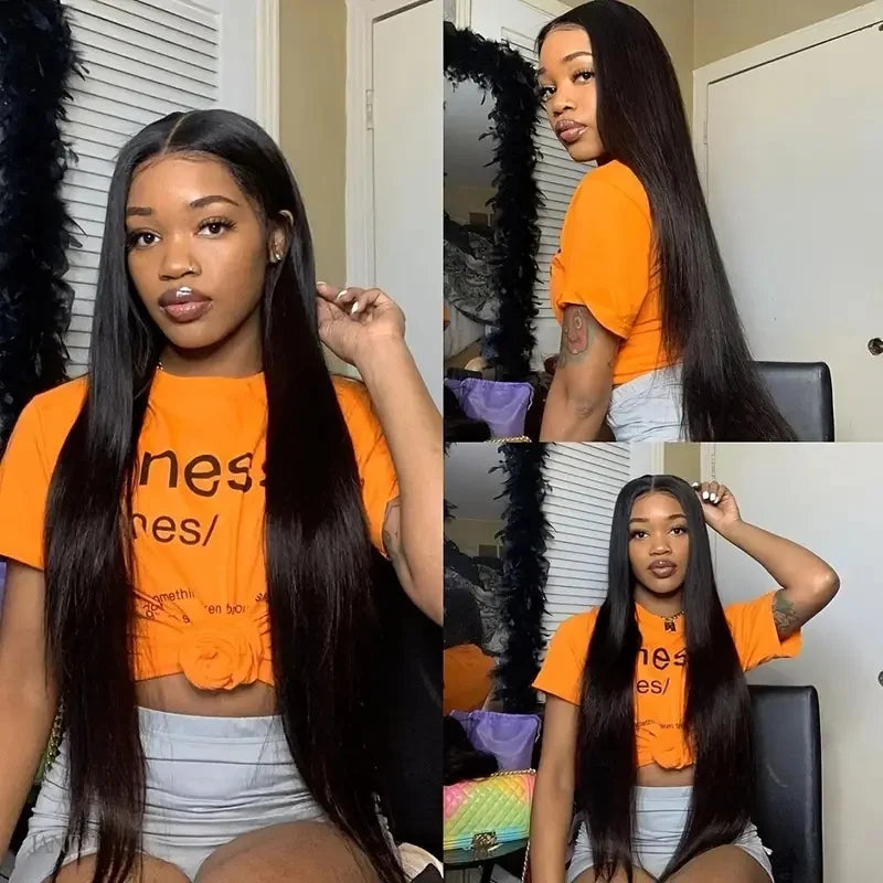 Bone Straight 13x6 Lace Front Wigs Human Hair Brazilian Transparent Wigs For Black Women 13x4 4x4 Hd Lace Frontal Human Hair Wig