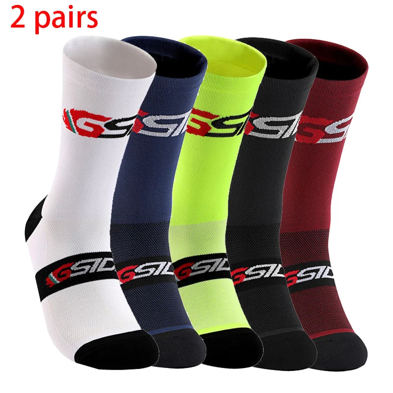 2pairs Cycling Socks Compression