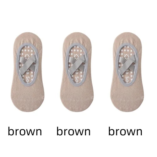 1/ 3Pair Professional Women Yoga Sock Silicone Anti-slip