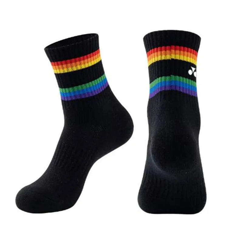Sports Running Socks Men Woman Outdoors Casual Athletic Mid-calf Socks Basketball Badminton Yoga Breathable Socks 1/3 Pair