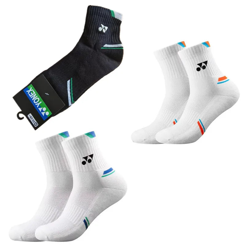Sports Running Socks Men Woman Outdoors Casual Athletic Mid-calf Socks Basketball Badminton Yoga Breathable Socks 1/3 Pair