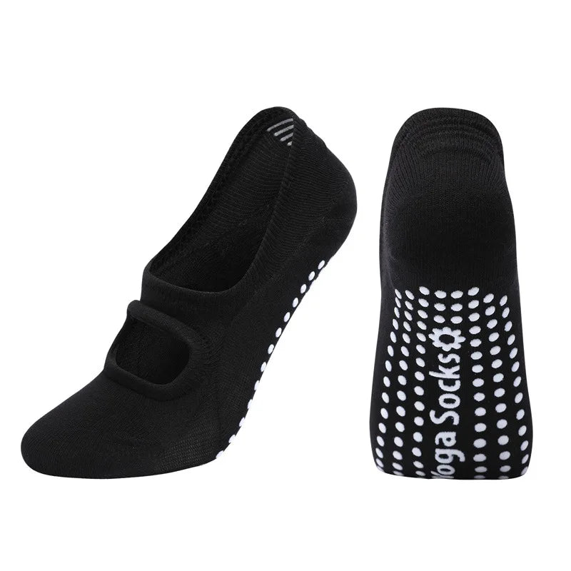 Silicone Anti-Slip Backless Yoga Socks Women
