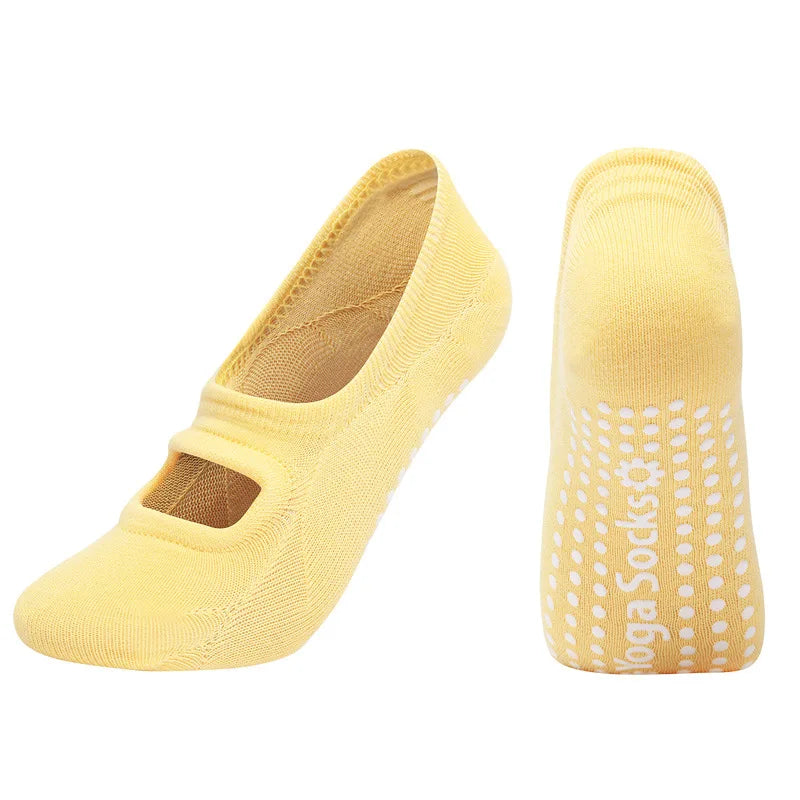 Silicone Anti-Slip Backless Yoga Socks Women