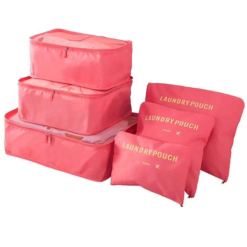 6 Pcs Travel Luggage Storage Bags, Versatile Lightweight Storage Pouch