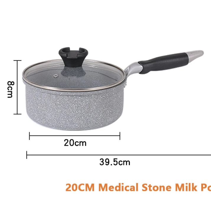 Durable Stone Frying Pan28/26/24/20cm Wok Non-stick Pan Skillet