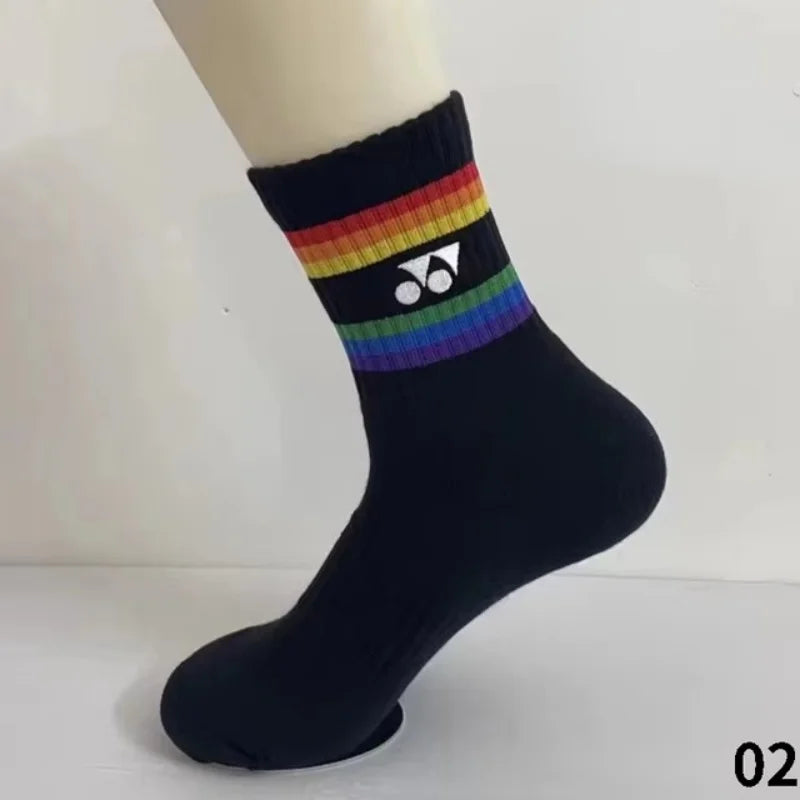 Sports Running Socks Men Woman Outdoors Casual Athletic Mid-calf Socks Basketball Badminton Yoga Breathable Socks 1/3 Pair