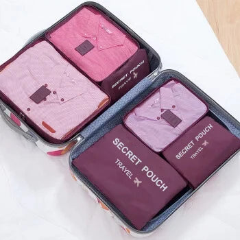 6 Pcs Travel Luggage Storage Bags, Versatile Lightweight Storage Pouch